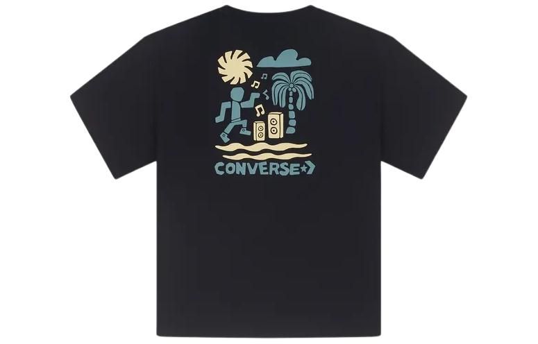 Converse Festival Vibe T-Shirt 'Black' 10026424-A01 sold by KicksCrew product image thumbnail 2