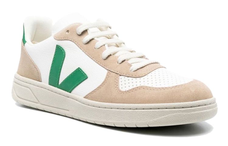 Veja V-10 Chromfree Low-Top Sneakers 'White Beige Green' VX0503146 sold by KicksCrew product image thumbnail 2