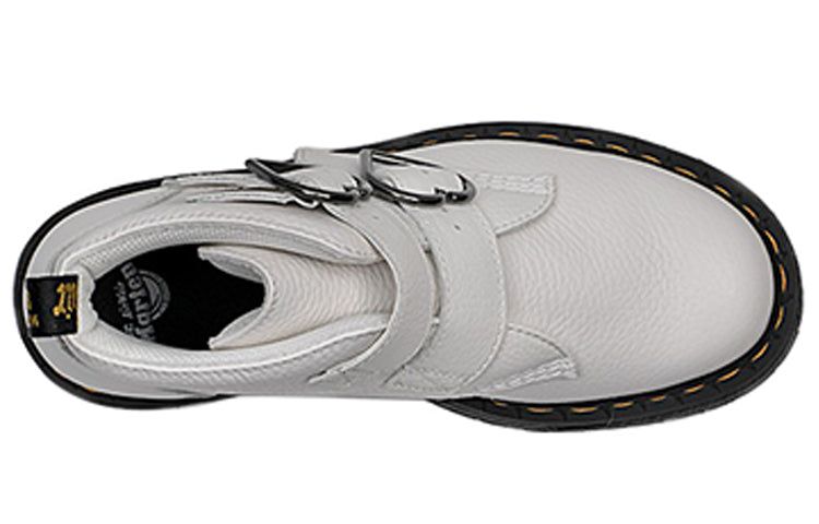 (WMNS) Dr.Martens Devon Heart Leather Platform Boots 'White' 26439100 sold by KicksCrew product image thumbnail 2