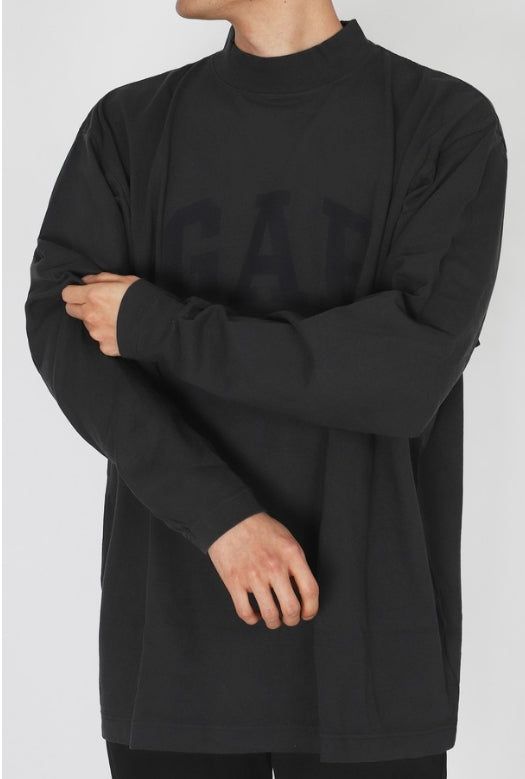 Yeezy Gap Engineered by Balenciaga SS22 Dove Long Sleeve Tee 'Black' 471305-02 sold by KicksCrew