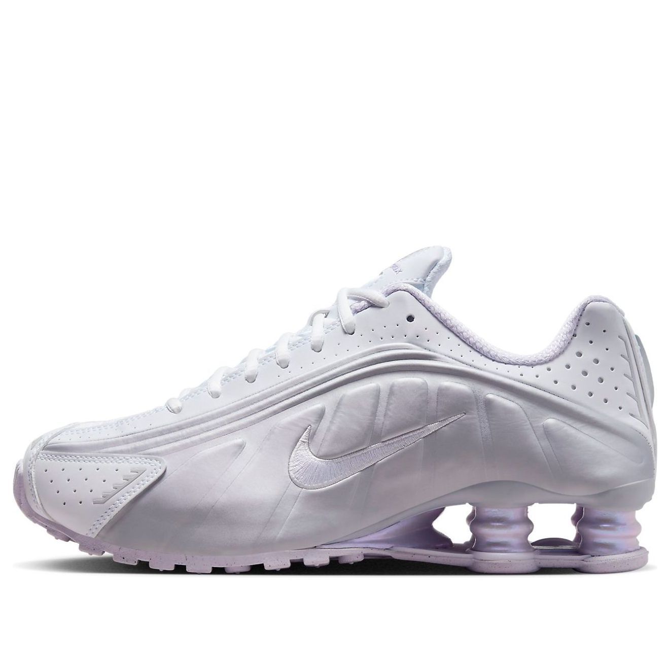 (WMNS) Nike Shox R4 'White Metallic Platinum' HF5076-100 sold by KicksCrew