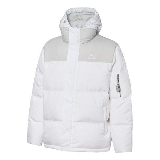 Puma Classics Padded Jacket 'White' 534973-02 sold by KicksCrew