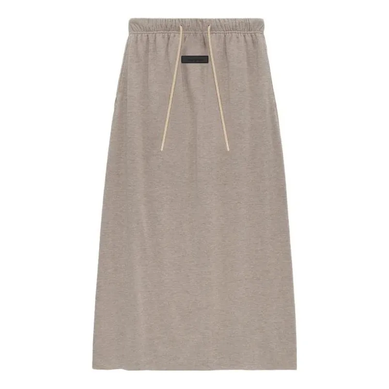 (WMNS) Fear of God Essentials FW23 Jersey Skirt 'Core Heather' 160BT235004FW sold by KicksCrew