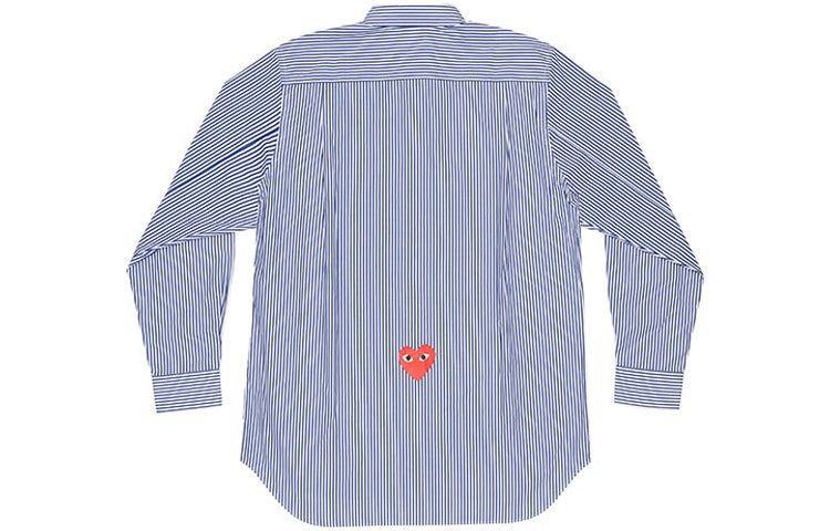 COMME des GARCONS PLAY x CDG Striped Shirt 'Blue' AE-B102-051-1 sold by KicksCrew product image thumbnail 2