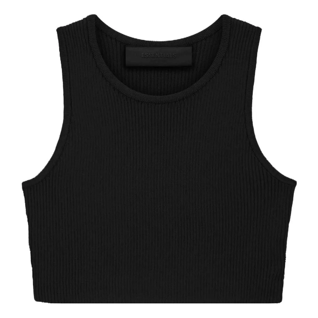 (WMNS) Fear of God Essentials FW23 Sport Tank 'Jet Black' 192BT235340FW sold by KicksCrew