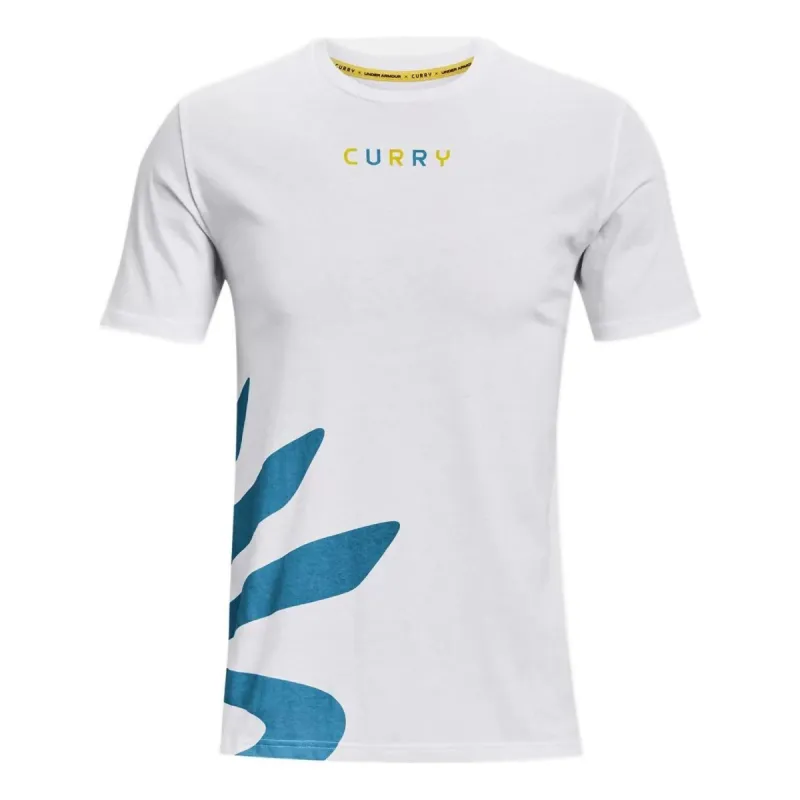 Under Armour Curry Ultra Splash T-Shirt 'White Blue' 1368317-100 made by Under Armour