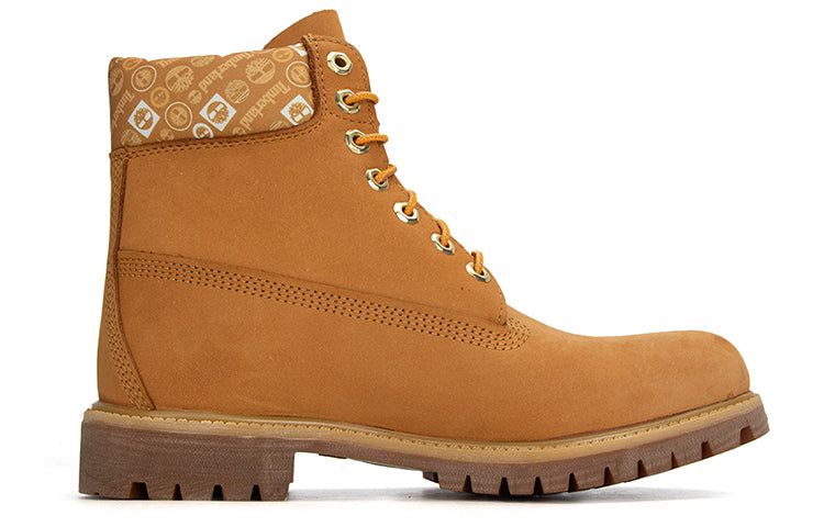 Timberland Premium 6 Inch Waterproof Boots 'Wheat and Logo Print' A2B1X231 sold by KicksCrew product image thumbnail 2