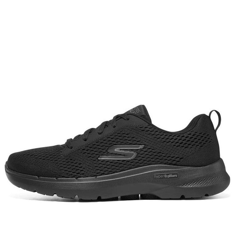 Skechers Go Walk 6 Avalo Lace Up 'Pure Black' 216209-BBK sold by KicksCrew