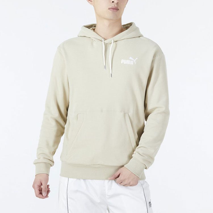 Puma Ess Logo Hoodie 'Beige' 849585-64 sold by KicksCrew product image thumbnail 3