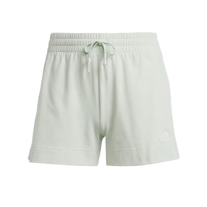(WMNS) adidas Essentials Slim 3-Stripes Shorts 'Green' IY4183 sold by KicksCrew