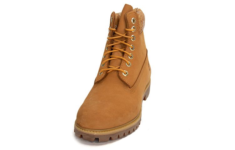 Timberland Premium 6 Inch Waterproof Boots 'Wheat and Logo Print' A2B1X231 sold by KicksCrew product image thumbnail 3