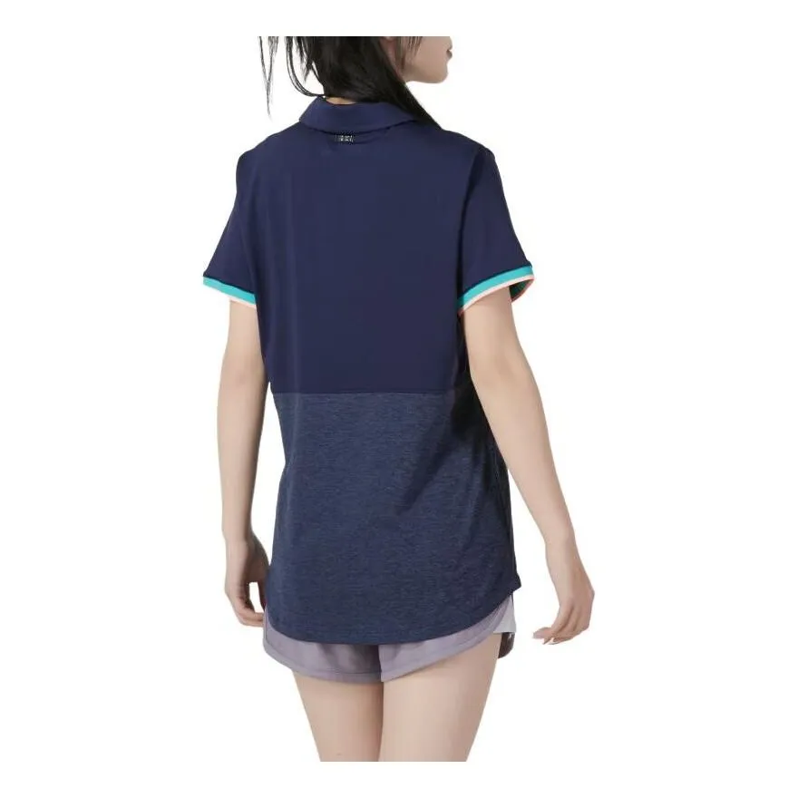 (WMNS) Under Armour Zinger Point Polo Shirt 'Midnight Navy' 1370135-410 sold by KicksCrew product image thumbnail 2