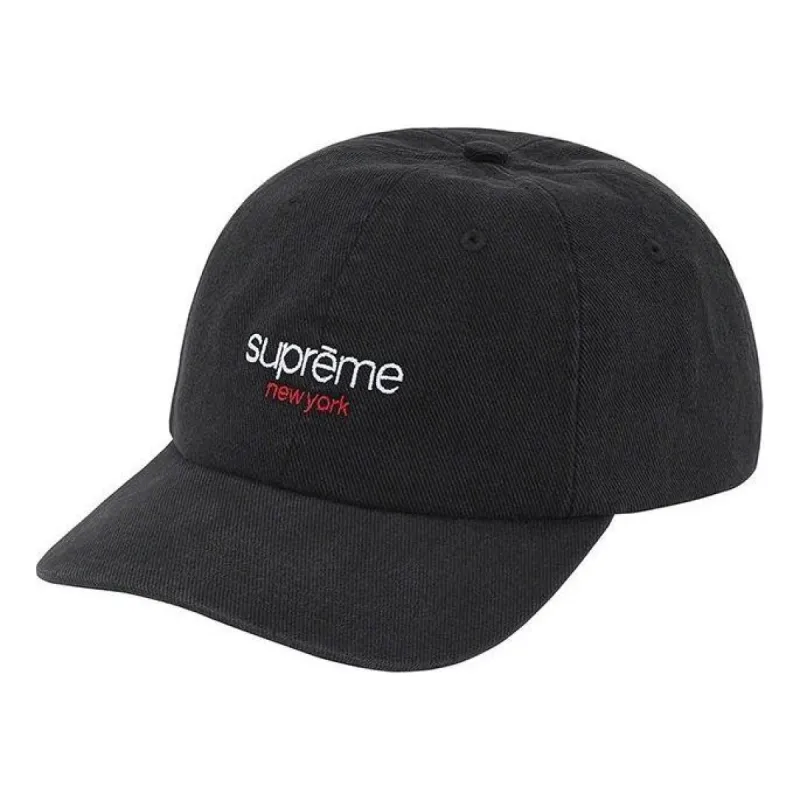 Supreme Classic Logo 6-Panel 'Black White' SUP-SS21-683 sold by KicksCrew