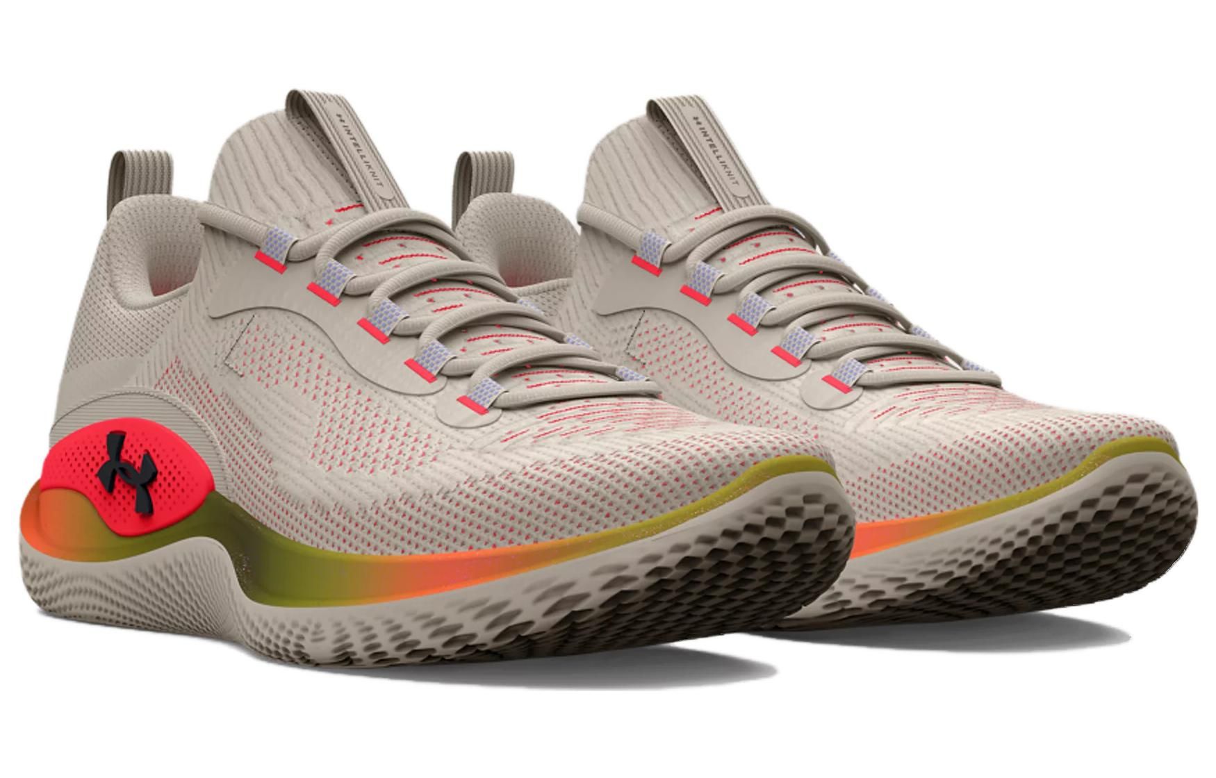 (WMNS) Under Armour Flow Dynamic Printed Training Shoes 'Beige Orange' 3027058-101 sold by KicksCrew product image thumbnail 3