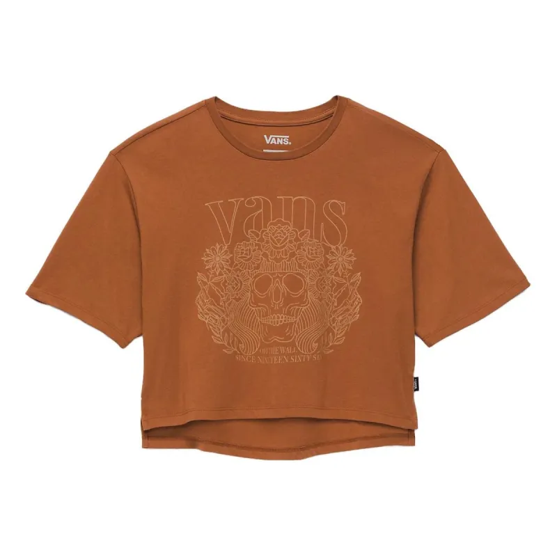 (WMNS) Vans Petal Pusher Crop Top T-shirt 'Orange' VN000K556KY sold by KicksCrew