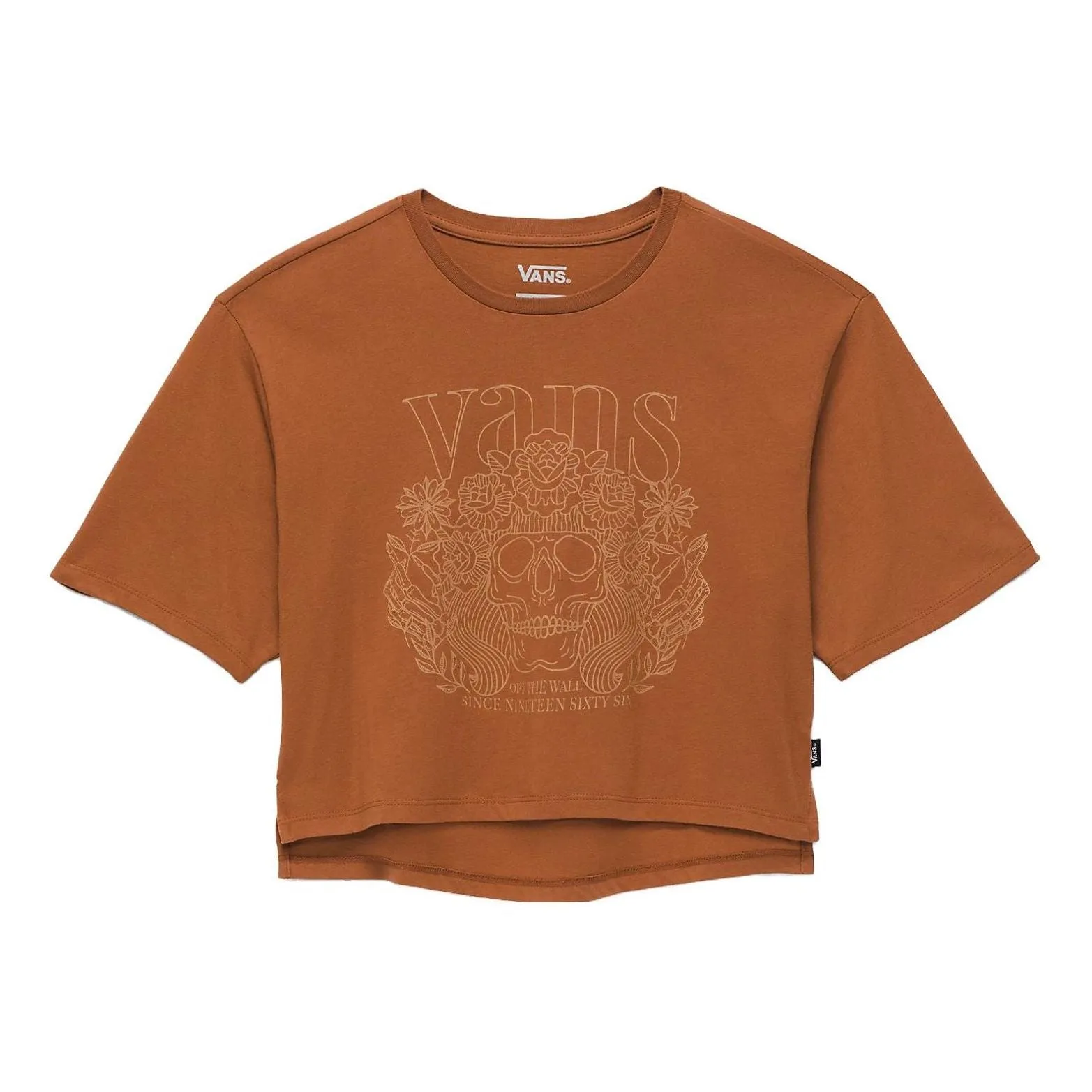 (WMNS) Vans Petal Pusher Crop Top T-shirt 'Orange' VN000K556KY sold by KicksCrew