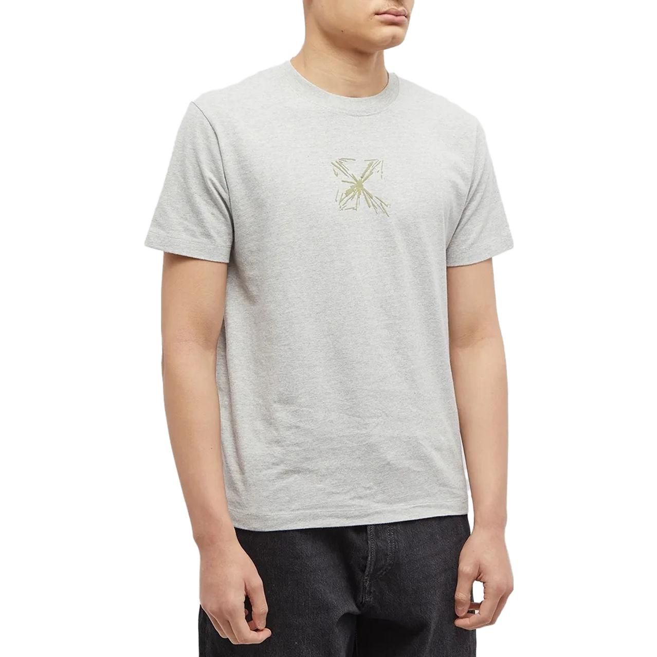 Off-White Splash Arrow T-Shirt 'Grey' OMAA027S23JER0050817 sold by KicksCrew product image thumbnail 3