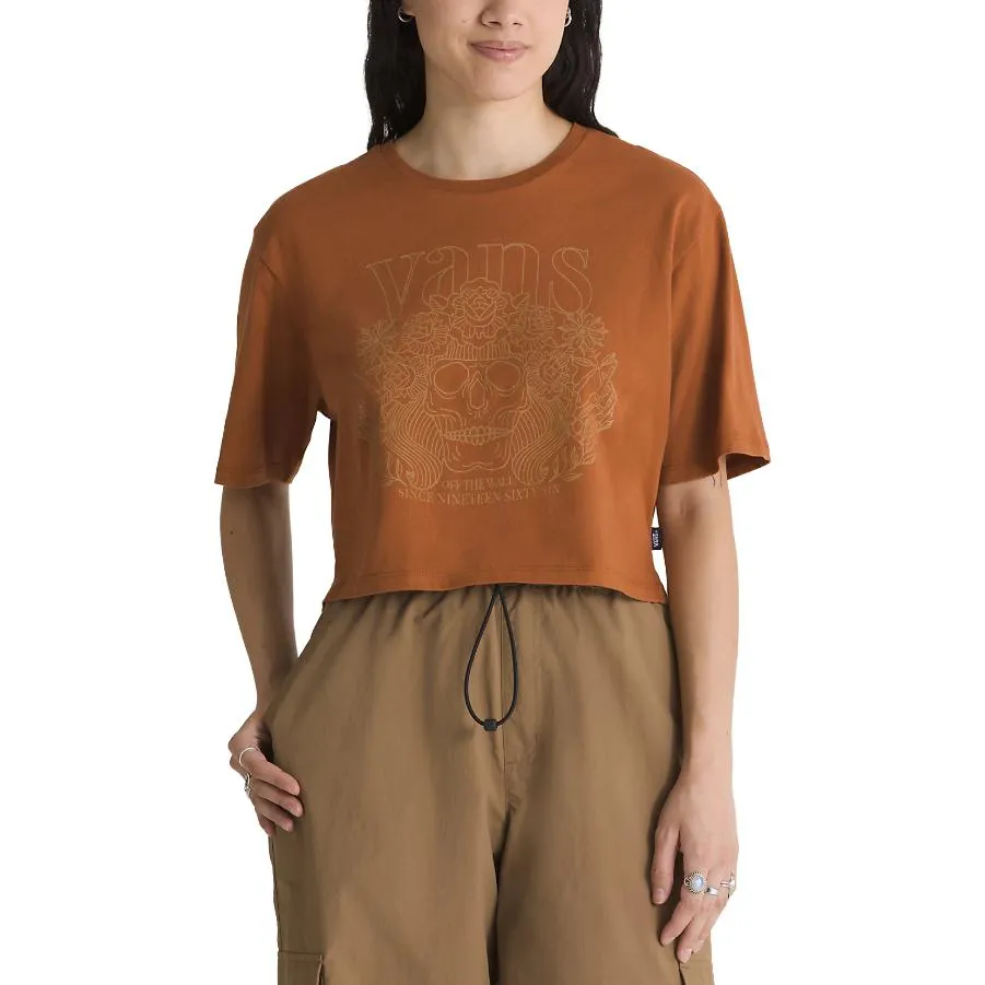 (WMNS) Vans Petal Pusher Crop Top T-shirt 'Orange' VN000K556KY sold by KicksCrew product image thumbnail 3
