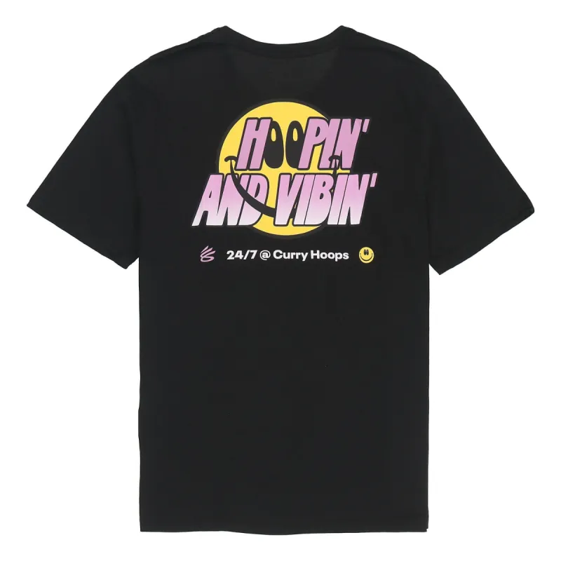 Under Armour Curry Hoop Vibes T-shirt 'Black' 1366617-001 sold by KicksCrew