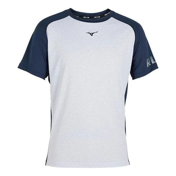Mizuno Performance Logo Casual T-shirt 'Blue' J2CA31E3 sold by KicksCrew