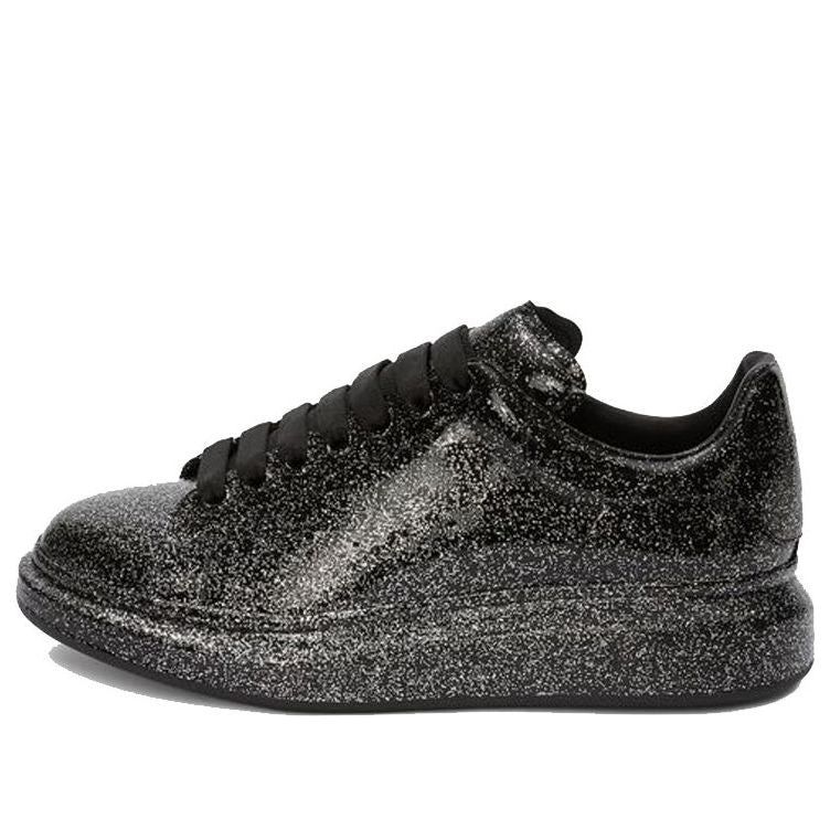 Alexander McQueen Oversized Sneaker Glitter 'Black' 575410WHWI01000 sold by KicksCrew
