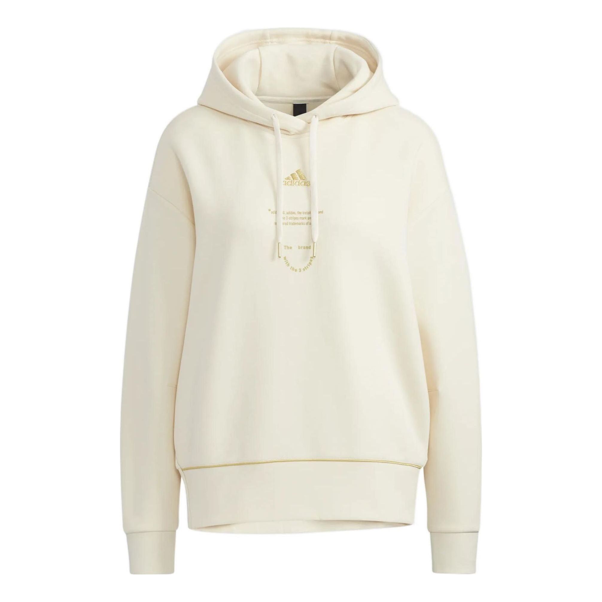 (WMNS) adidas Adi Logo Hoodie 'White' HG1823 sold by KicksCrew