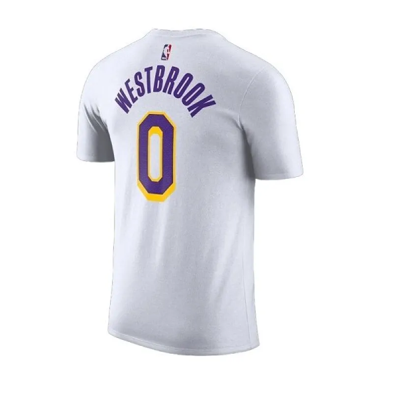 Nike  Nba Los Angeles Lakers Association Edition T-shirt 'Russell Westbrook 0' BQ1540-101 sold by KicksCrew
