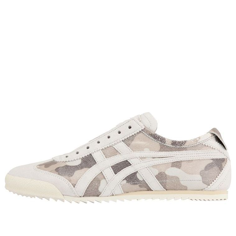 (WMNS) Onitsuka Tiger Mexico Slip-On Deluxe 'White Grey Camouflage' 1182A133-100 sold by KicksCrew