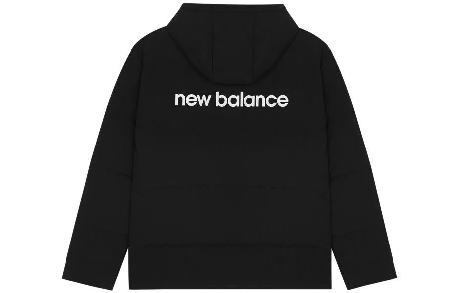 New Balance Logo Print Down Jacket 'Black White' AMJ23343-BK sold by KicksCrew product image thumbnail 2