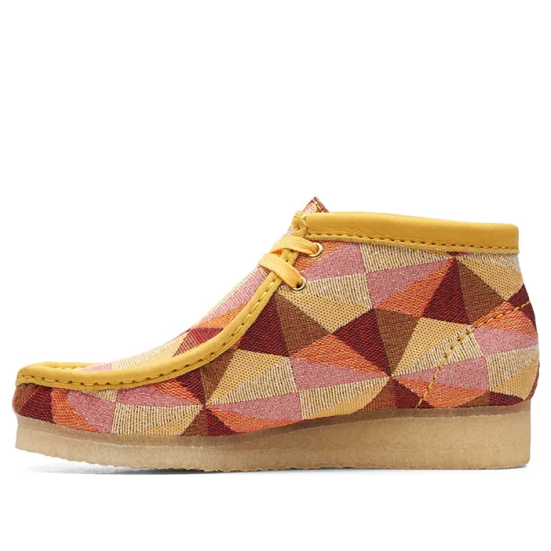 (WMNS) Clarks Wallabee Boots 'Yellow Combination' 26166092 sold by KicksCrew