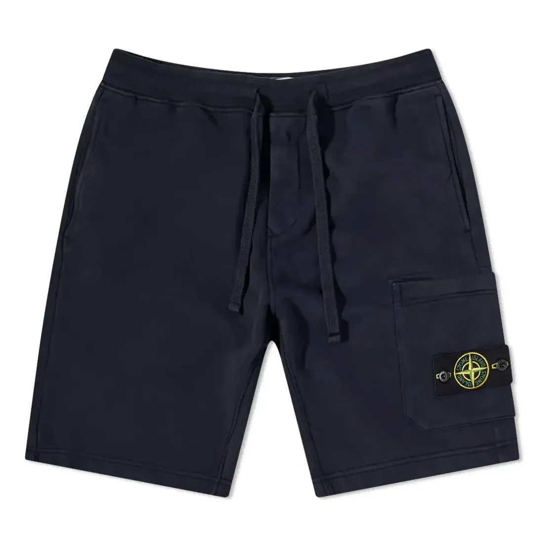 STONE ISLAND Garment Dyed Sweat Shorts 'Navy' 761564651-V0020 sold by KicksCrew