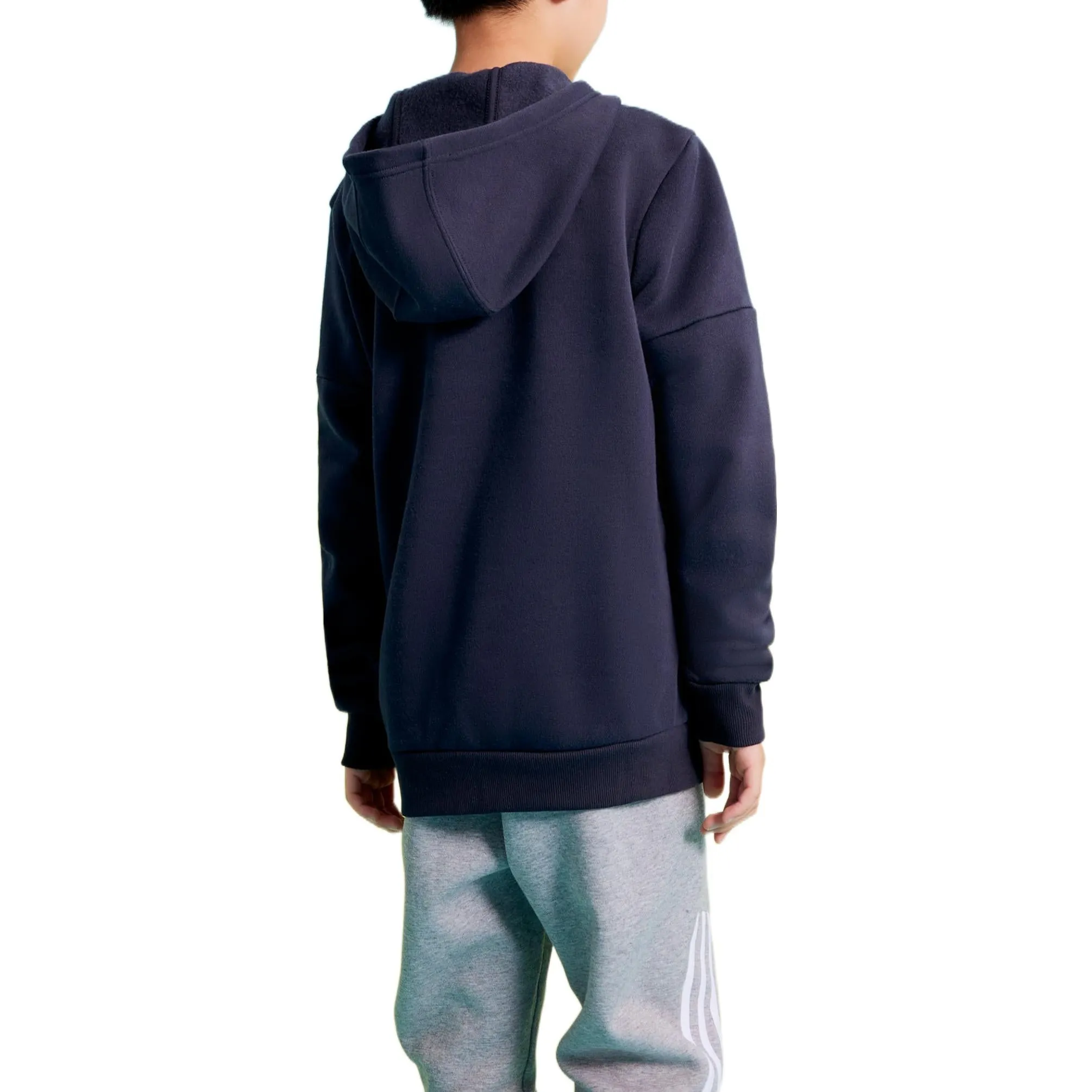 (GS) adidas Badge of Sport Fleece Hoodie Asia Sizing 'Blue White' GJ6673 sold by KicksCrew product image thumbnail 3