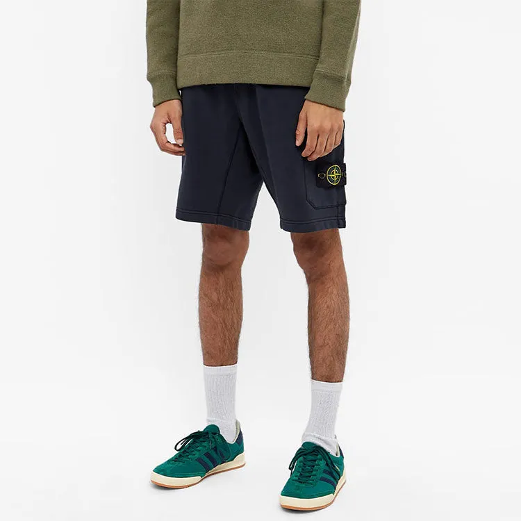 STONE ISLAND Garment Dyed Sweat Shorts 'Navy' 761564651-V0020 sold by KicksCrew product image thumbnail 3