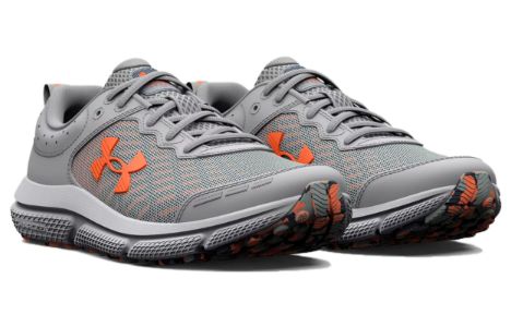 (GS) Under Armour Assert 10 AC 'Mod Grey Orange Blast' 3026182-103 sold by KicksCrew