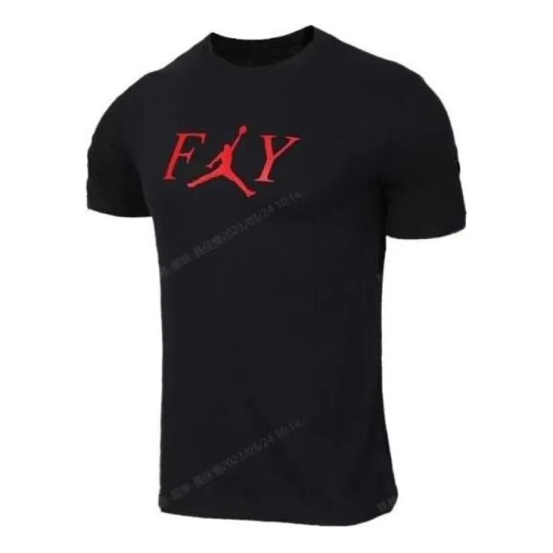 Air Jordan Fly T-shirt 'Black' AT8933-010 sold by KicksCrew