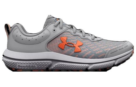 (GS) Under Armour Assert 10 AC 'Mod Grey Orange Blast' 3026182-103 sold by KicksCrew