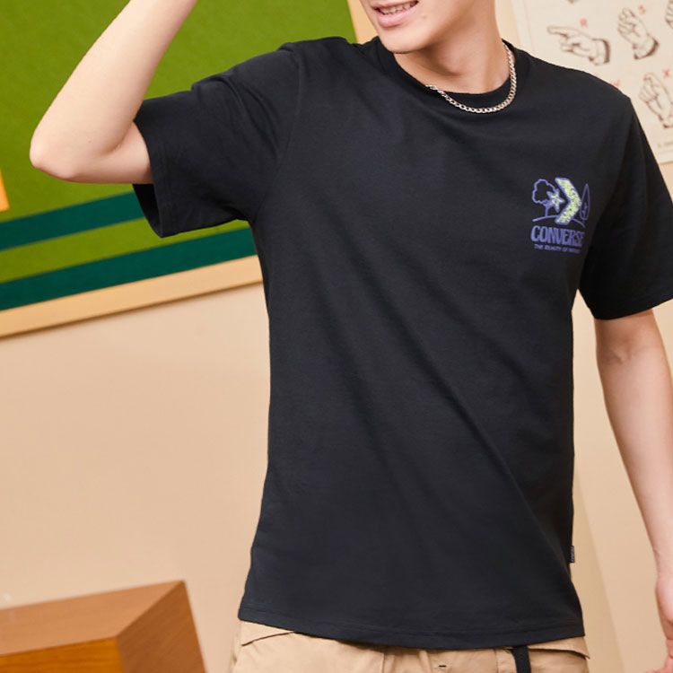 Converse Landscape Center Tee 'Black' 10023269-A02 sold by KicksCrew product image thumbnail 5