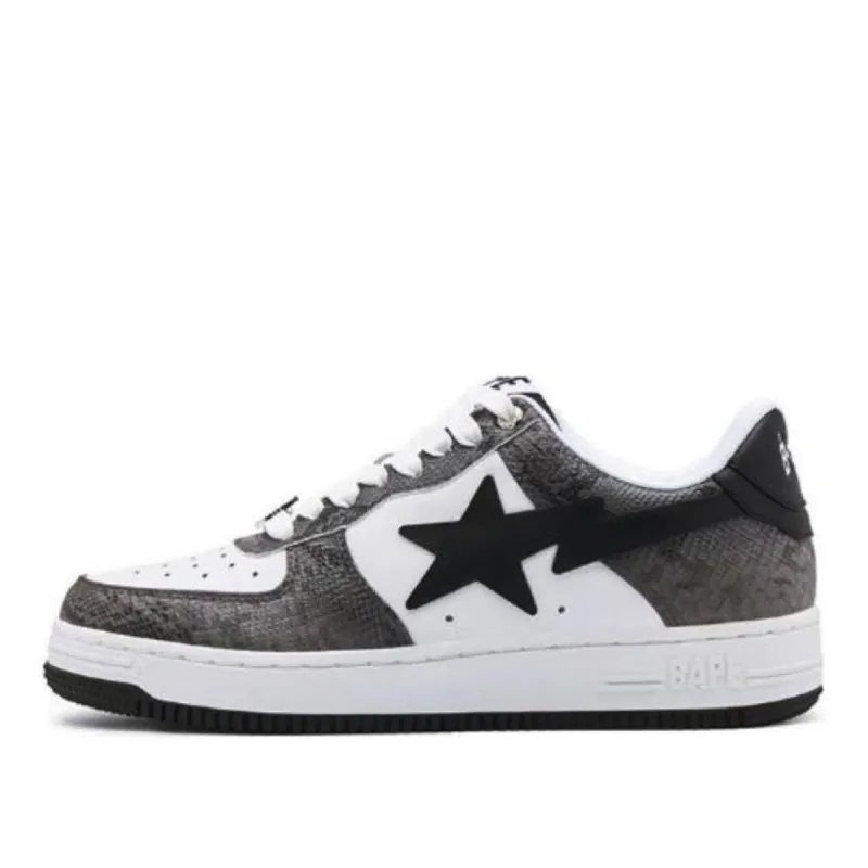 A BATHING APE Bapesta 'Black Snakeskin' 1I80-191-009-BLK sold by KicksCrew