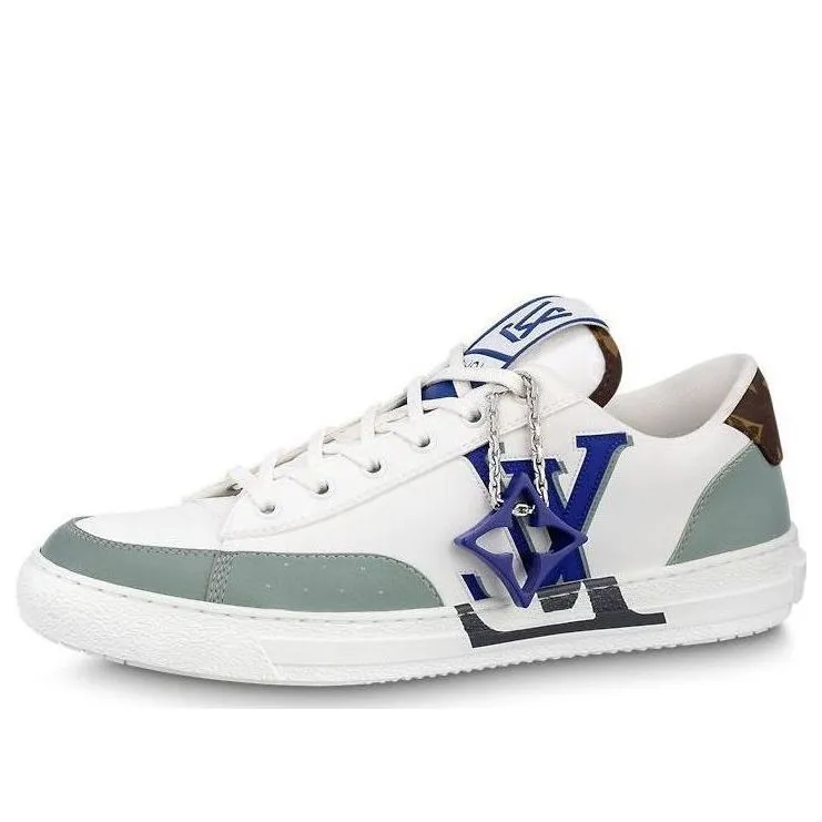 LOUIS VUITTON Charlie Sneakers 'White Green Blue' 1ABYVX sold by KicksCrew