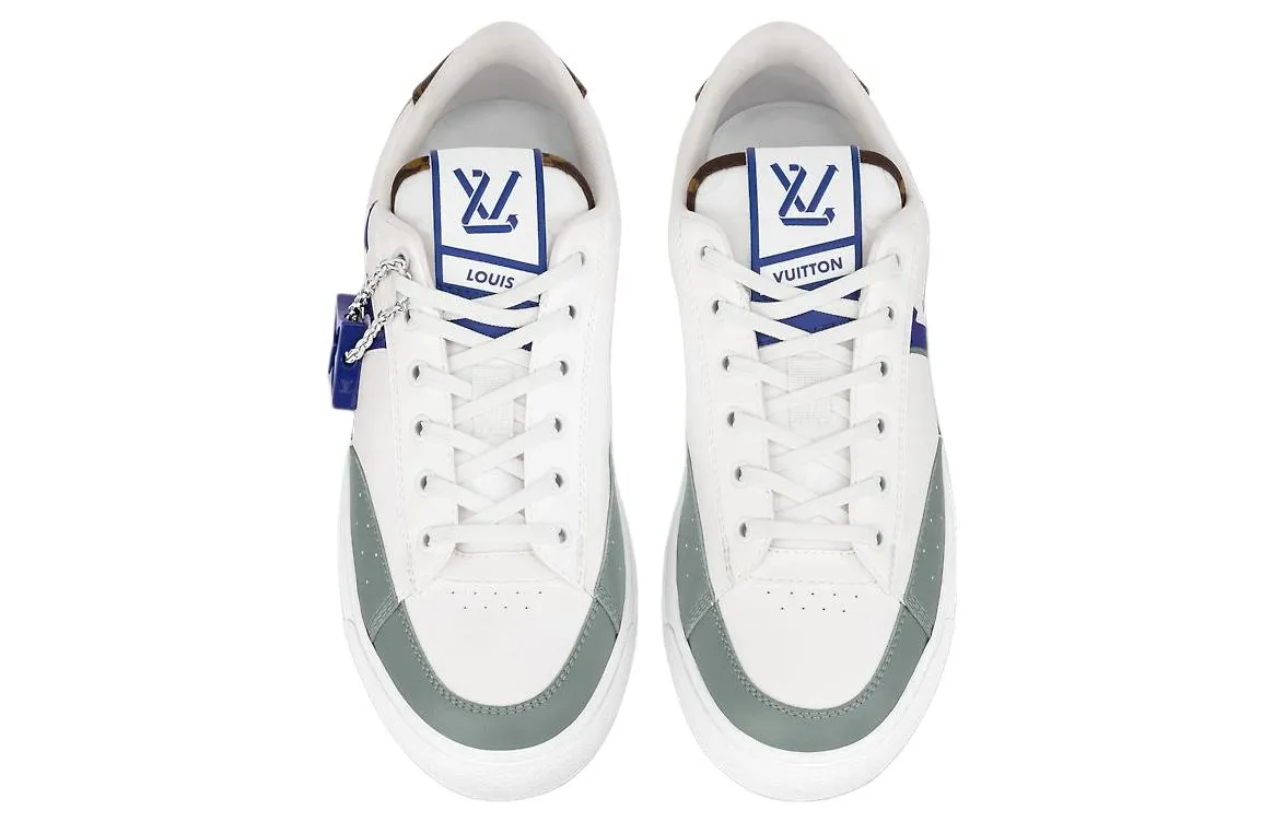 LOUIS VUITTON Charlie Sneakers 'White Green Blue' 1ABYVX sold by KicksCrew product image thumbnail 3