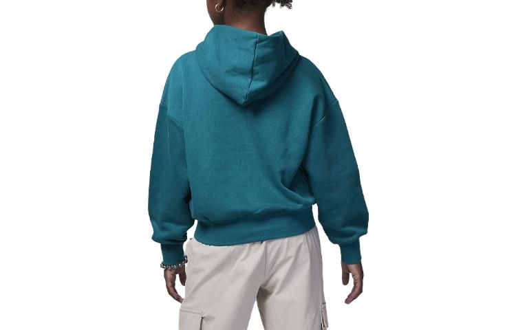 (GS) Air Jordan Girls Overhead Hoodie 'Green' 45C695-U9C sold by KicksCrew product image thumbnail 3