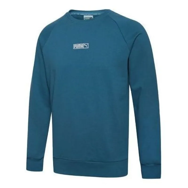 Puma Street Style Long Sleeves Sweatshirts 'Blue White' 597358-11 sold by KicksCrew