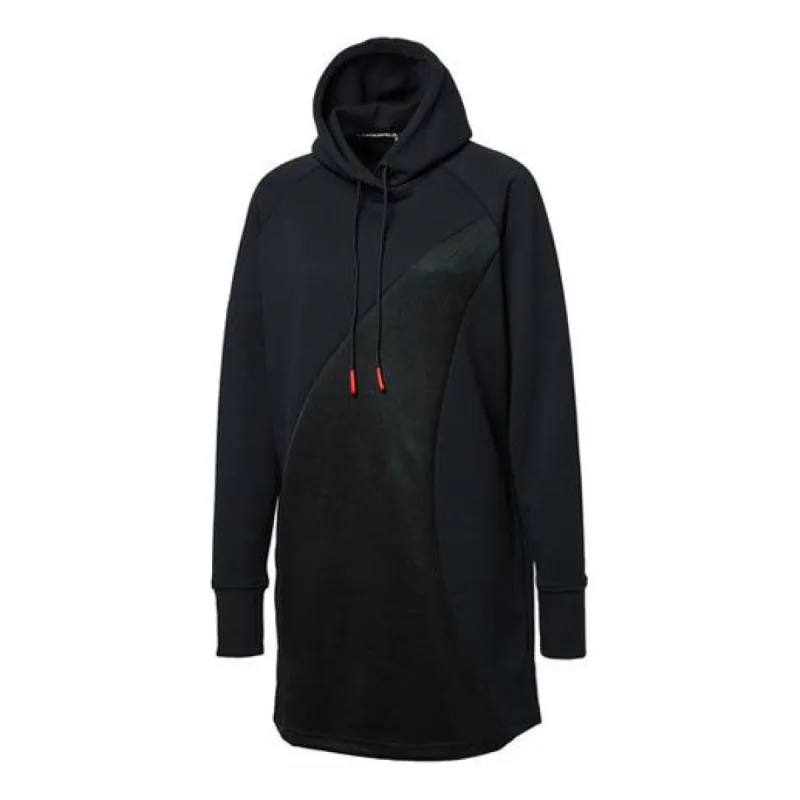 (WMNS) Puma x Karl Lagerfeld Hooded Dress 'Black' 595571-01 sold by KicksCrew