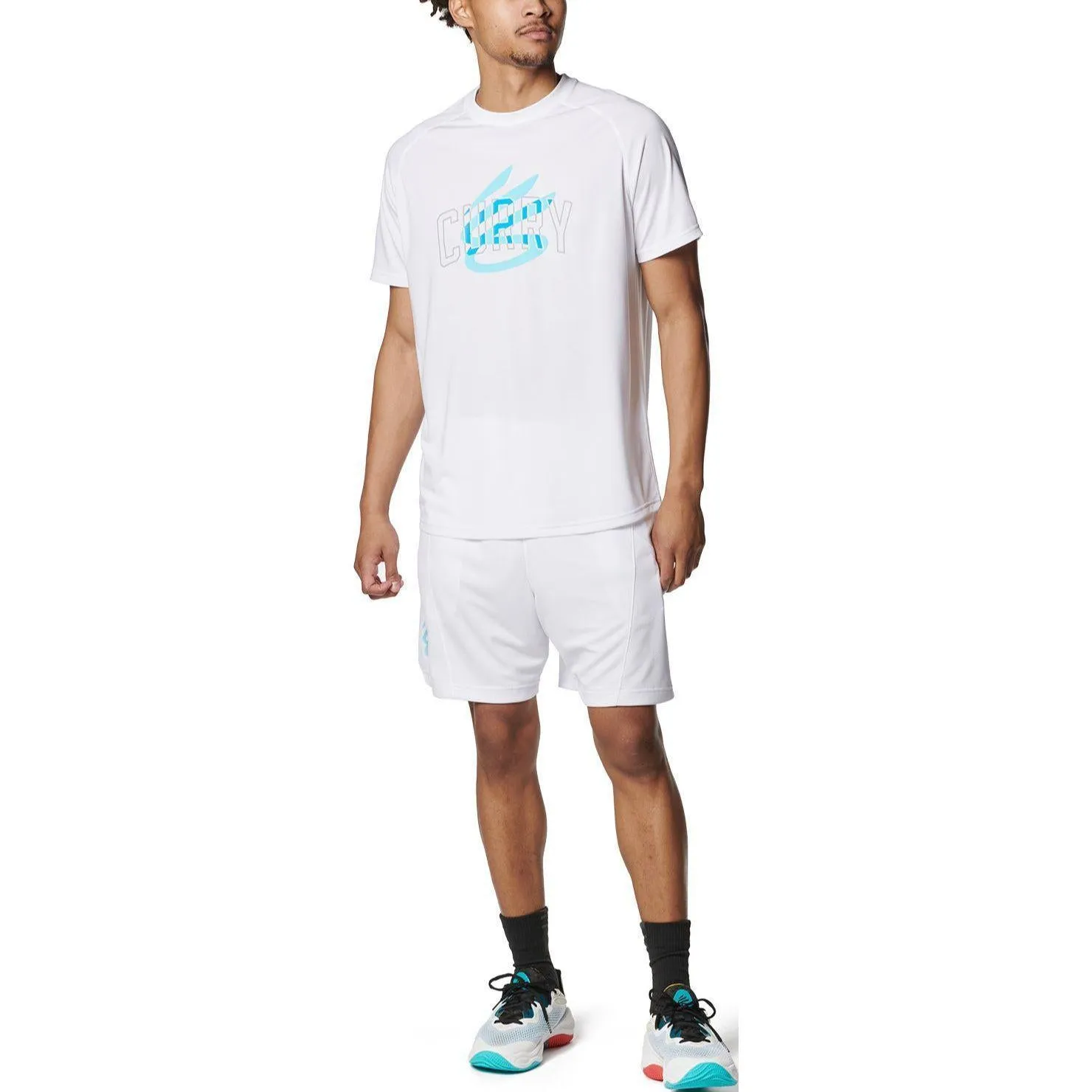 Under Armour Curry Logo T-shirt 'White' 1387586-100 sold by KicksCrew product image thumbnail 3