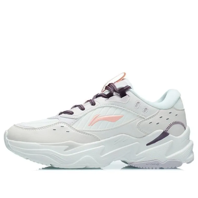 (WMNS) Li-Ning Retro Sport Leisure 'White Pink' AGCR334-3 sold by KicksCrew