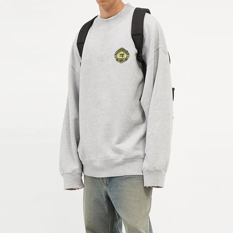 Balenciaga Sporty B Crest Logo Crewneck Sweater 'Grey' 671125TLV601300 sold by KicksCrew product image thumbnail 4