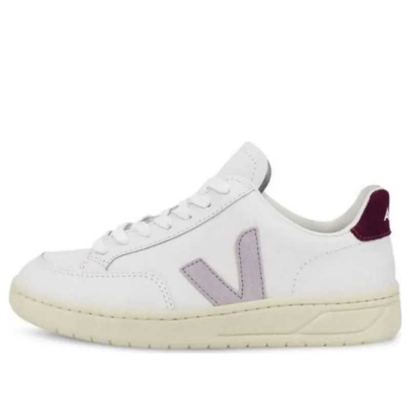 Veja V-12 Leather 'Extra White Purple' XD0203301 sold by KicksCrew