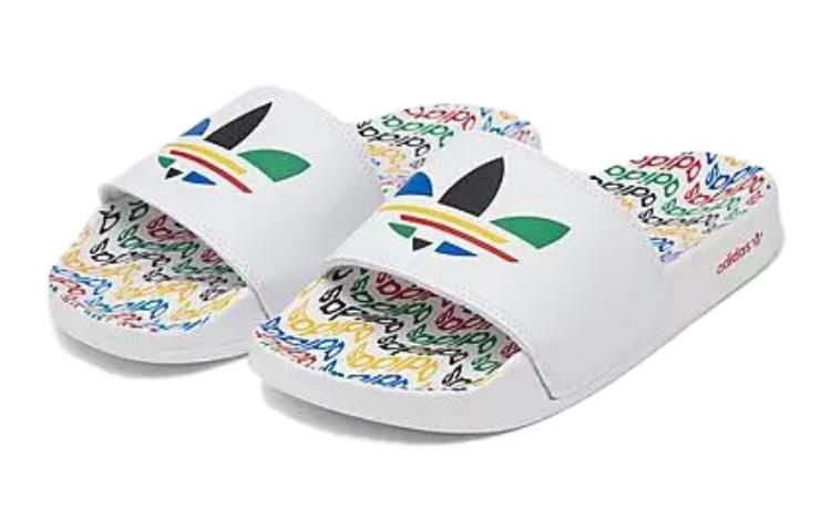 (GS) Adidas Adilette Slides 'White Multi' GY8077 sold by KicksCrew product image thumbnail 2