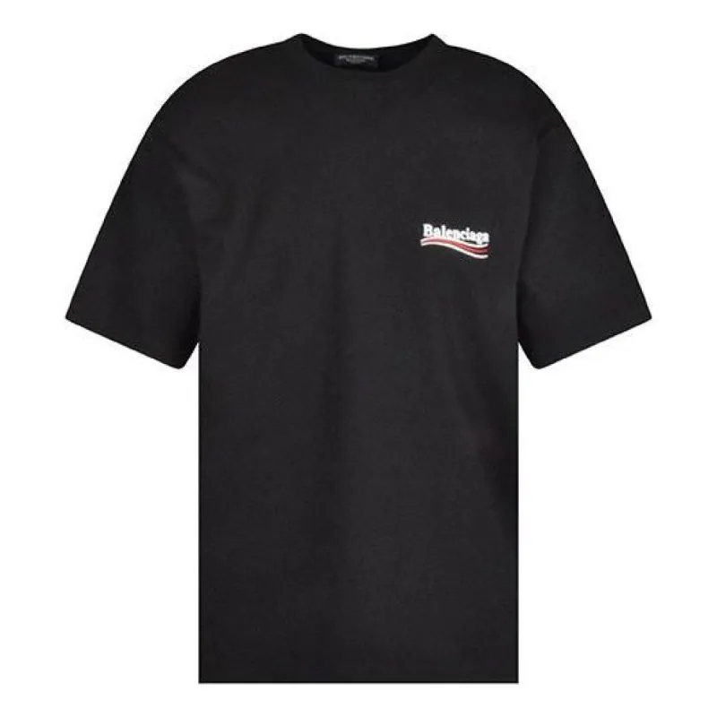 Balenciaga Political Campaign T-Shirt Large Fit 'Black' 641675TKVJ11070 sold by KicksCrew