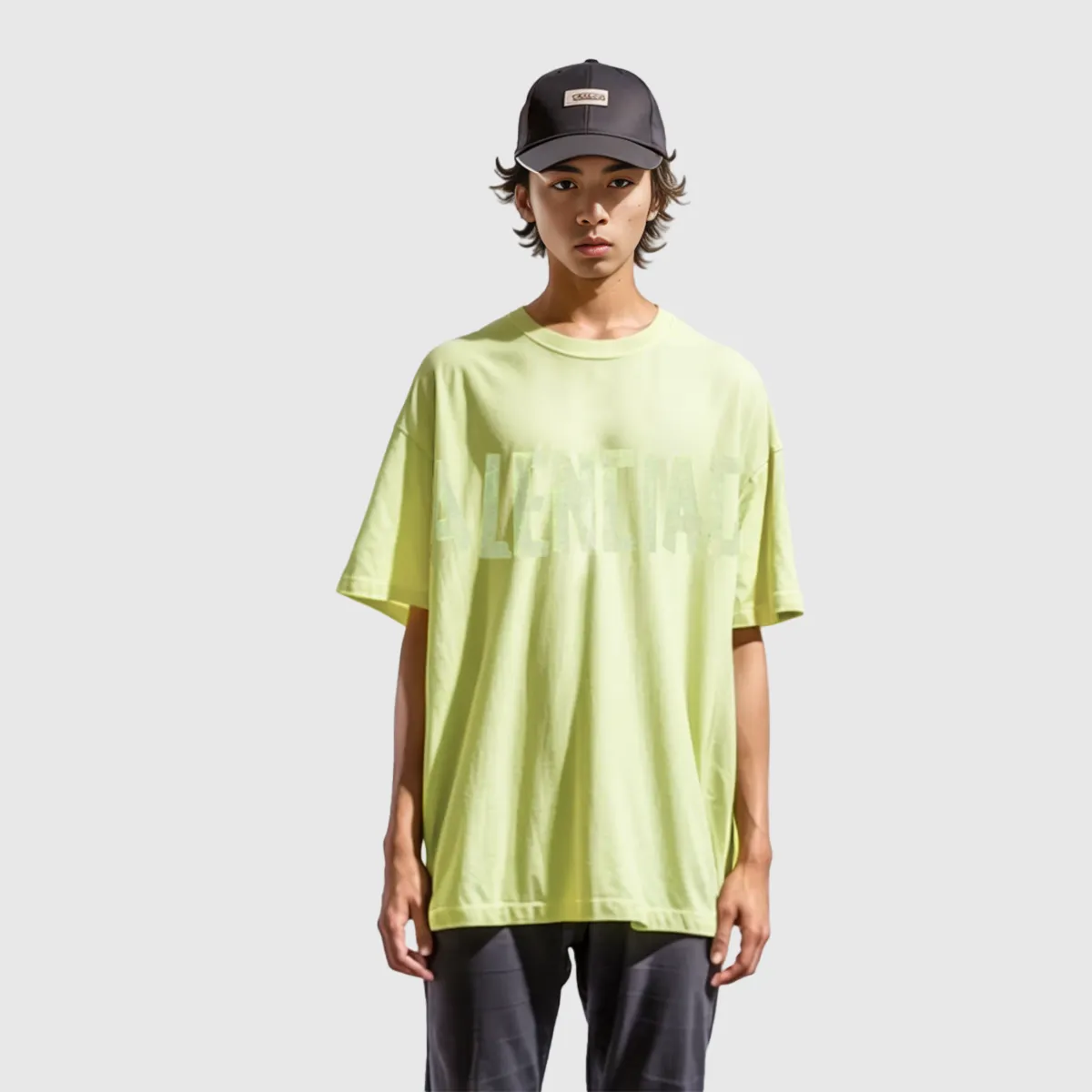 Balenciaga Tape Type T-shirt Medium Fit 'Fluo Yellow' 739784TOVA97204 sold by KicksCrew product image thumbnail 4